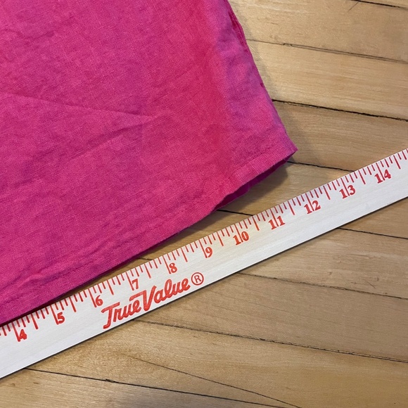 FLAX Wide Leg Linen Full Length Picnic Pant Elastic Drawstring Waist 31" Inseam - Picture 11 of 13